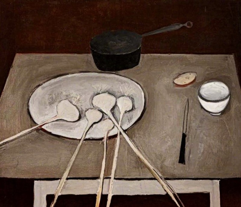"Pictură. Natură statică" by William Scott