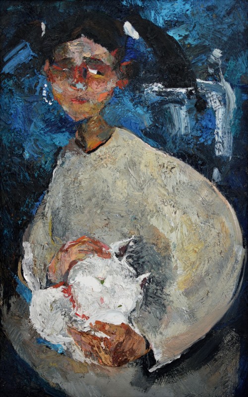 "Composition" by Ioana Mocanu, oil on canvas
