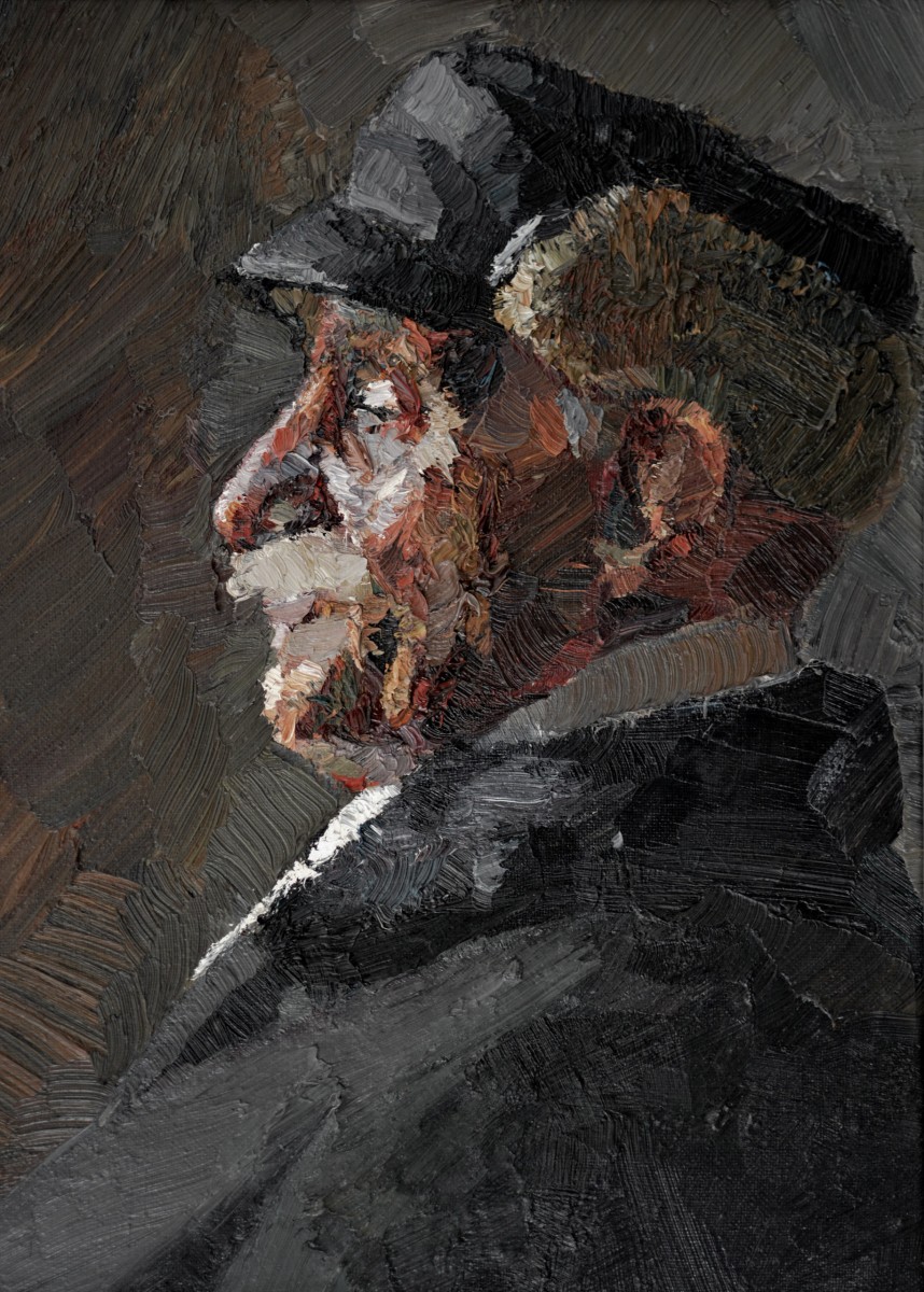 "Живопись. Портрет. Продолжительный" by Лиа Аминов, 400x300mm, масло / холст