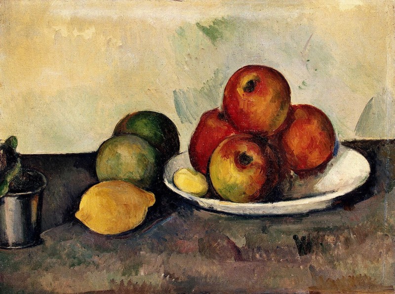 "Pictură. Natură statică" by Paul Cézanne