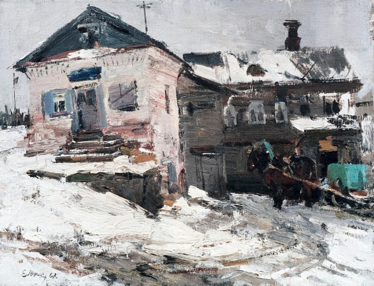 "Painting. Rural" by Evsey Evseevich Moiseenko