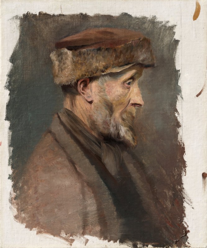 "Pictură. Portret" by Ladislav Mednyánszky
