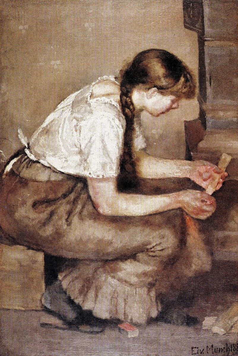 "Pictură. Figură / semifigură" by Edvard Munch