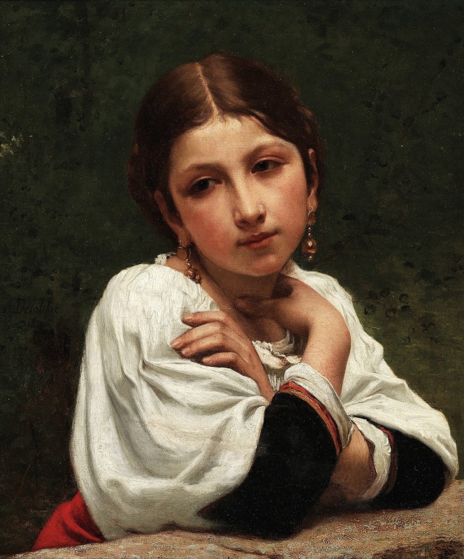 "Painting. Figure" by François-Alfred Delobbe