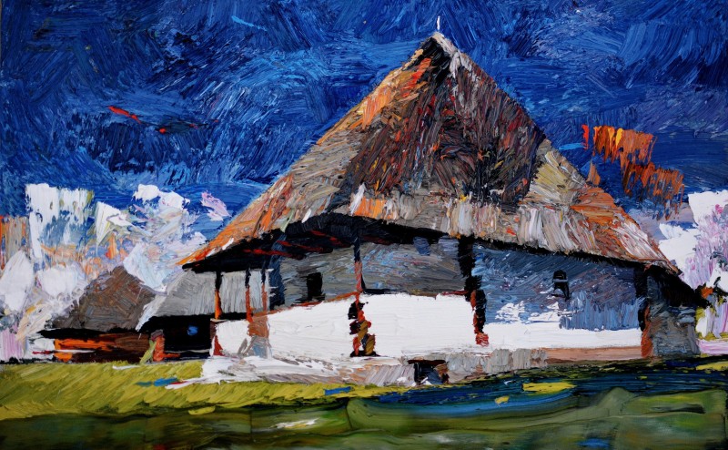 "Pictură. Pleinair. Pleinair România" by Anatol Ghimpu, ulei pe pânză