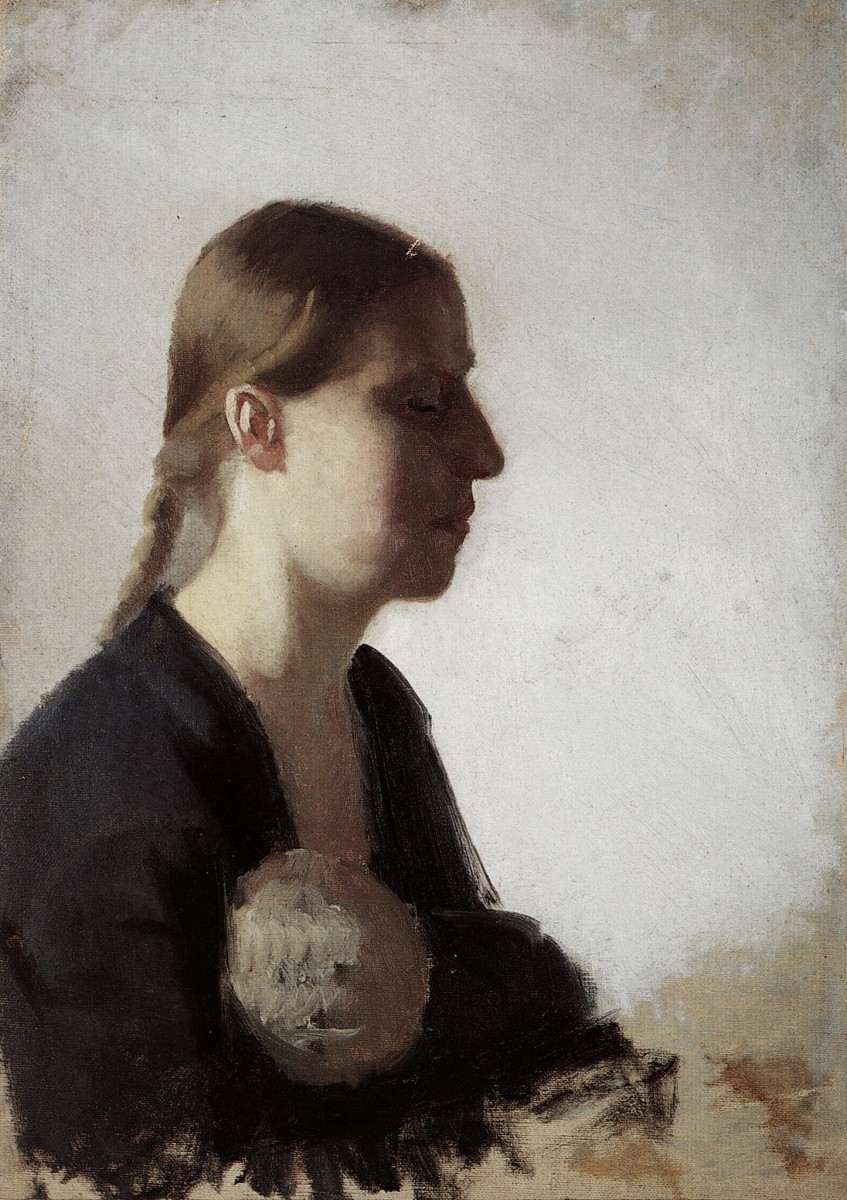 "Pictură. Portret" by Anna Ancher