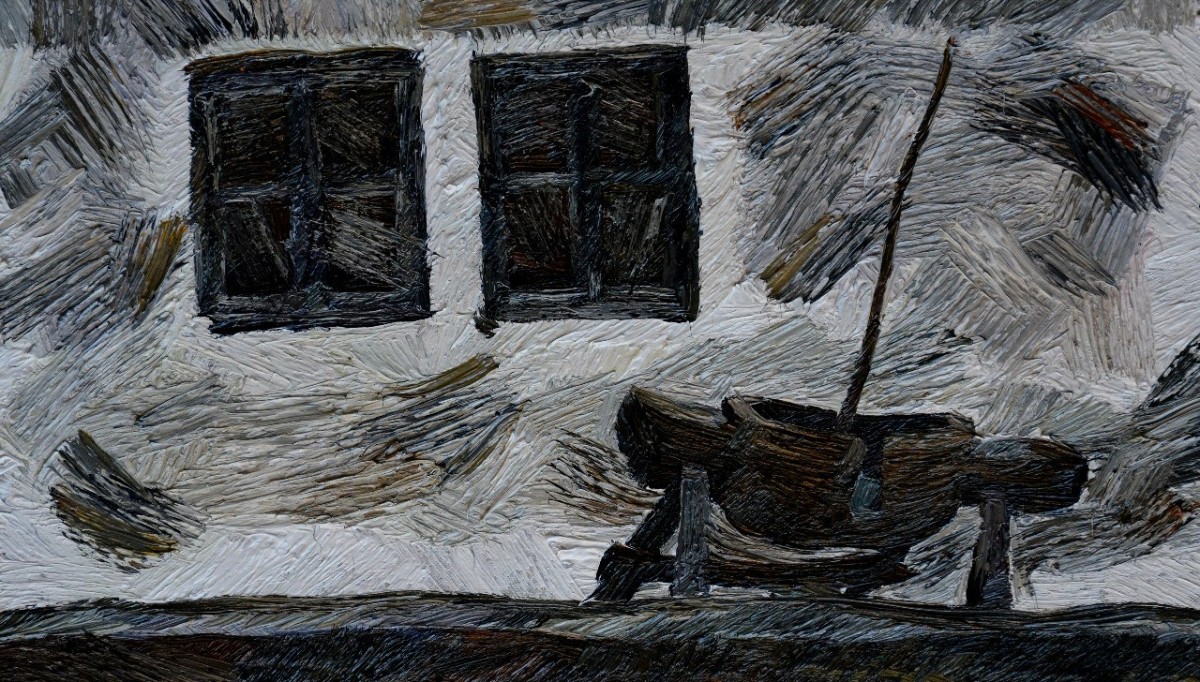 "Studiu" by Alexandra Clapatiuc, 2013, oil on canvas