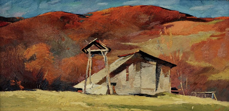 "Марамуреш" by Анатол Гимпу, 2000, 420x840mm, масло / холст