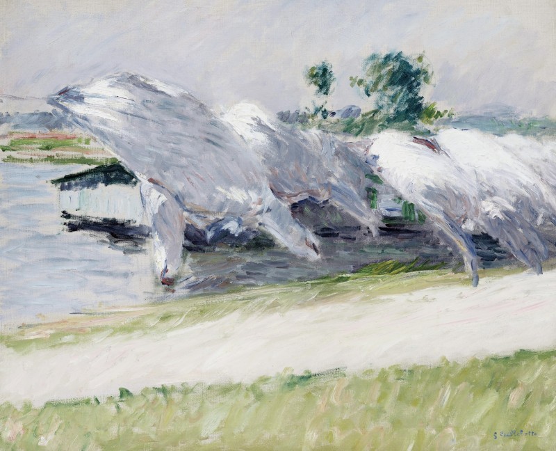 "Painting. Landscape" by Gustave Caillebotte