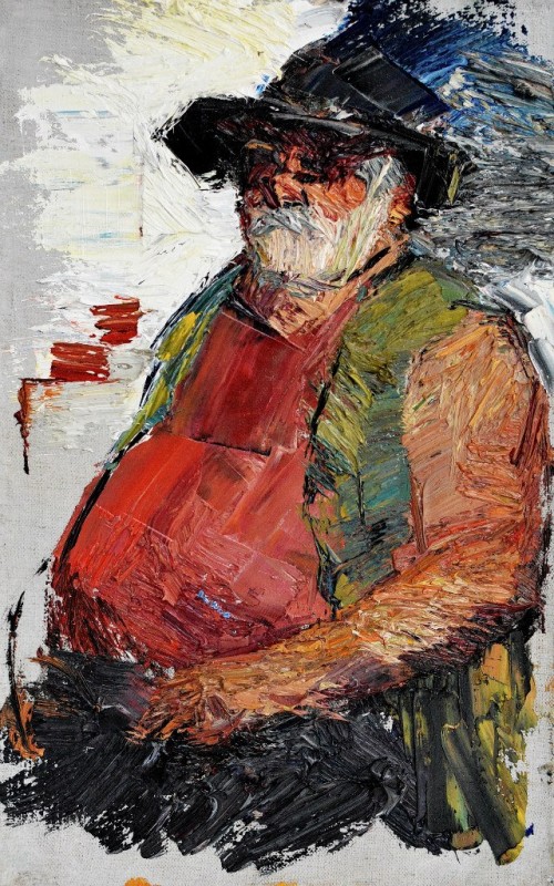 "Studiu. Figură" by Vlada Cibuc, 2015, 400x250mm, oil on canvas