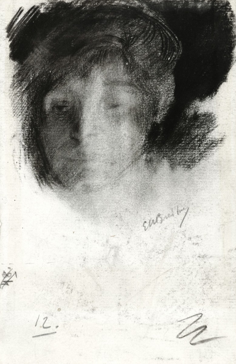"Drawing. Portrait" by George Hendrik Breitner