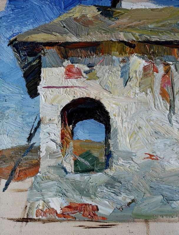 "Painting. Pleinair. Pleinair romania" by Cezar Ciobanu, oil on canvas