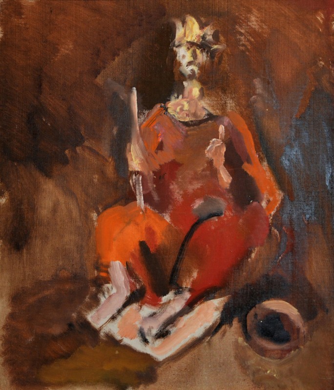 "Desen. Autoportret. Portret" by Corneliu Baba, creion pe hârtie