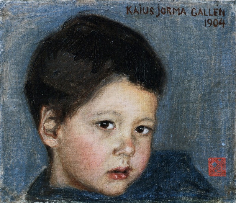 "Pictură. Portret" by Akseli Gallen-Kallela