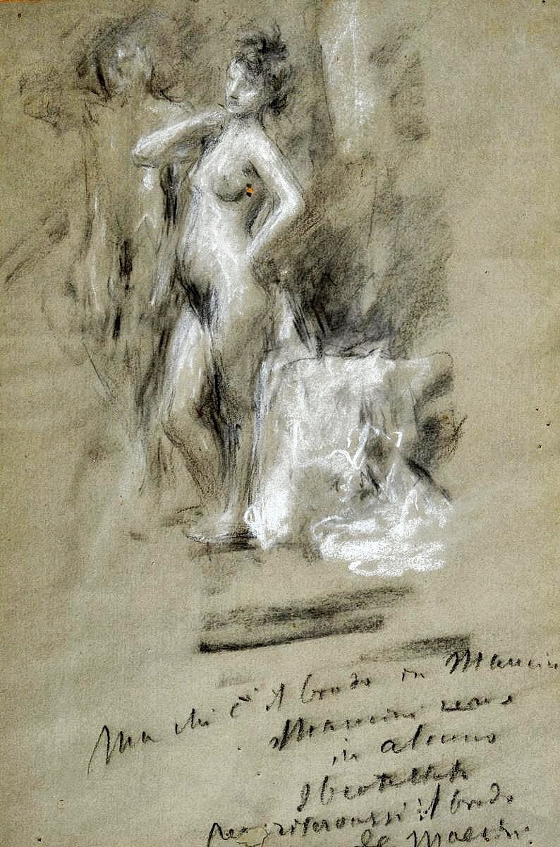 "Sketch. Nude" by Antonio Mancini