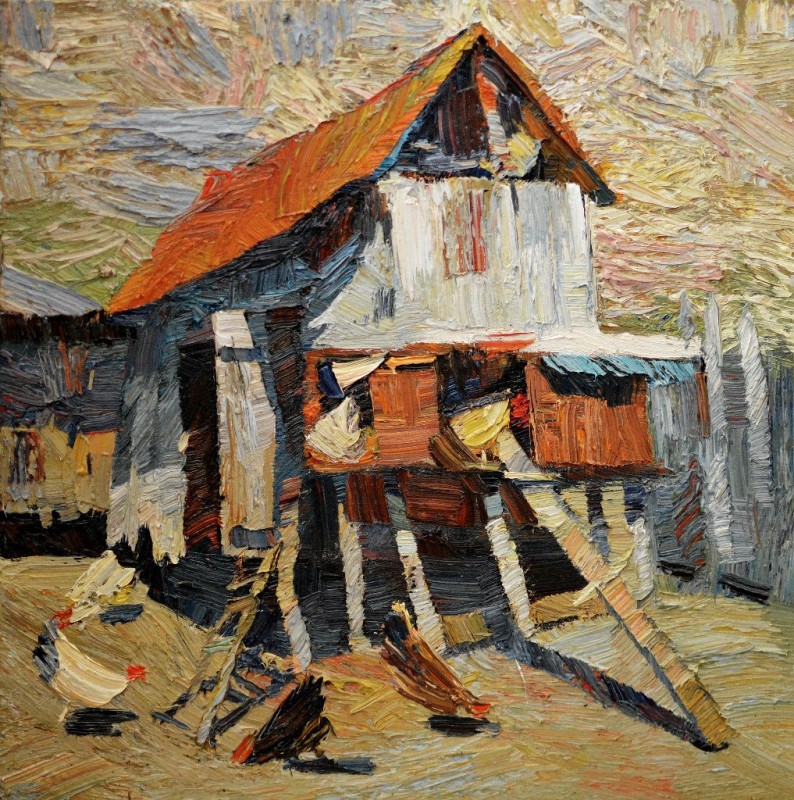 "Pictură. Pleinair. Pleinair România" by Nicoleta Stati, ulei pe pânză