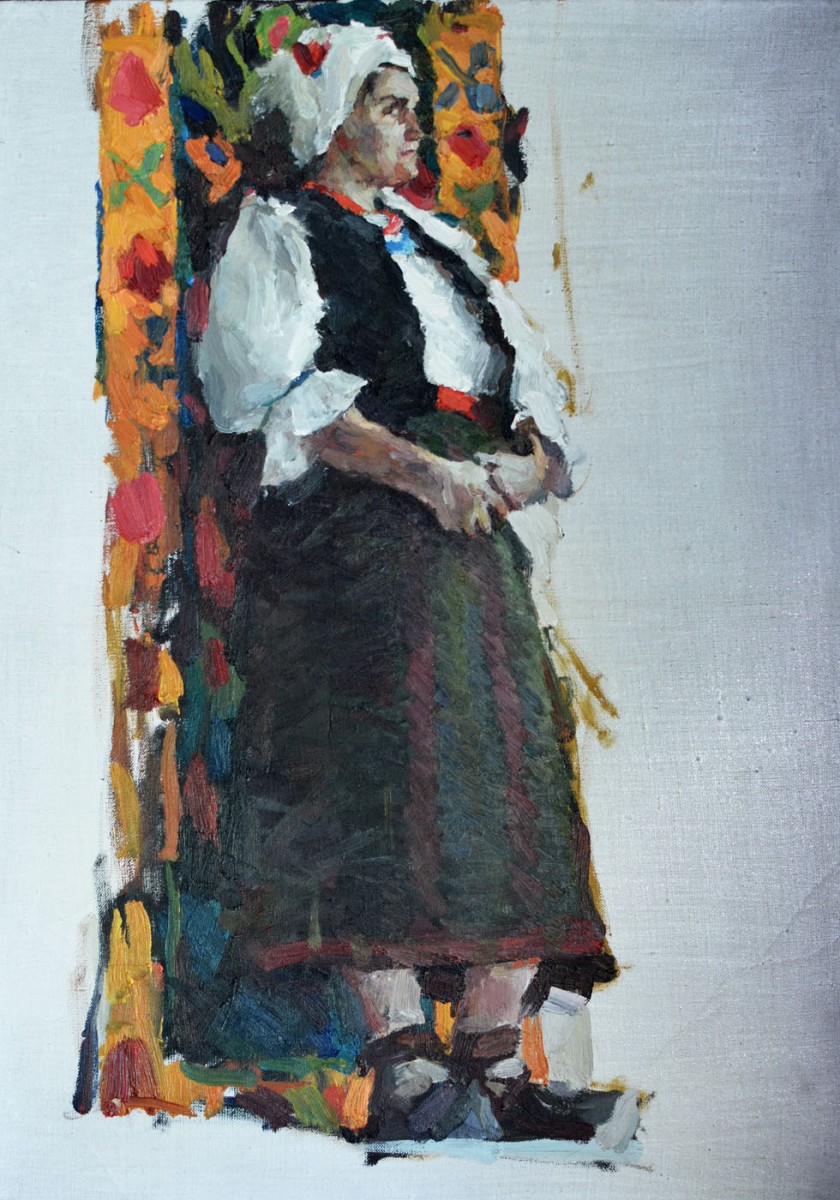"Figură în național" by Cэтэлин Граур, 2016, 700x500mm, масло / холст
