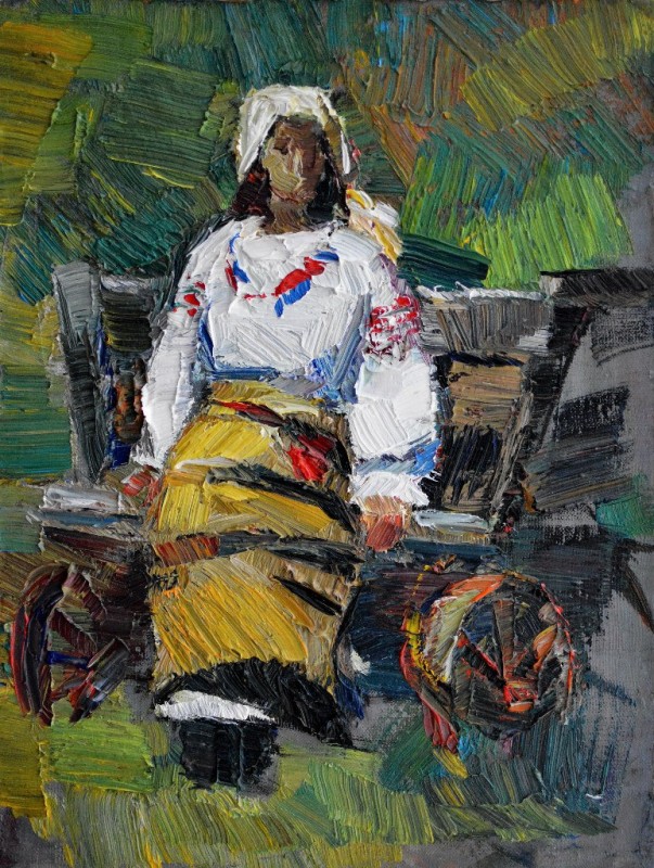 "Живопись. Пленэр. Фигура / полуфигура. Пленэр в Молдове" by Влада Cибуc, масло / холст