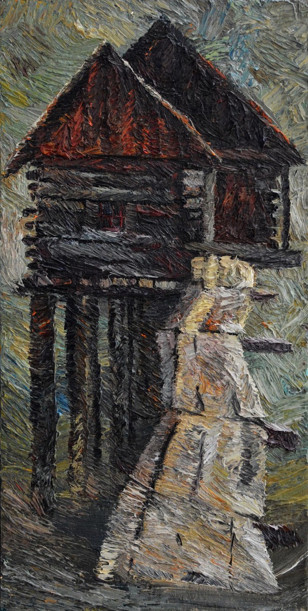 "Живопись. Пленэр. Продолжительный" by Влада Cибуc, 600x300mm, масло / холст