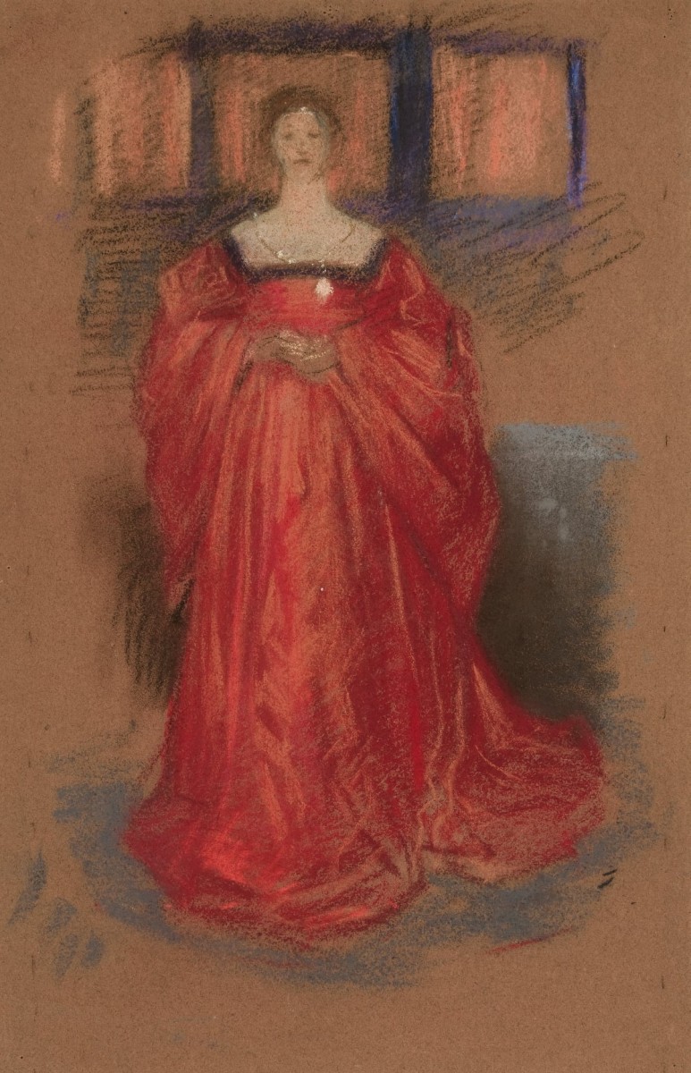 "Desen. Figură / semifigură" by Edwin Austin Abbey