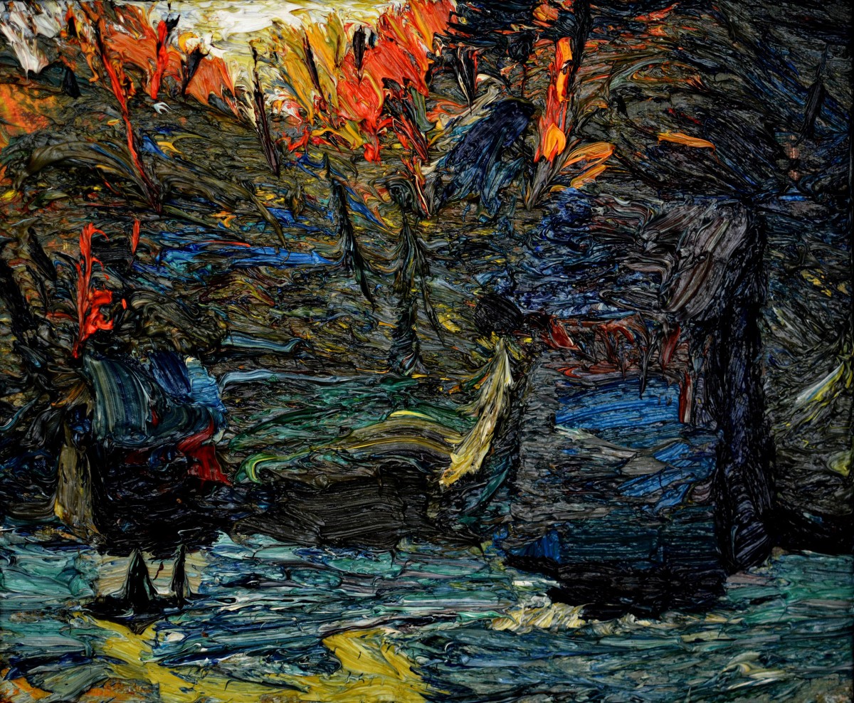 "Motiv. Sibiu ASTRA" by Cezar Ciobanu, 2015, 250x300mm, oil on canvas