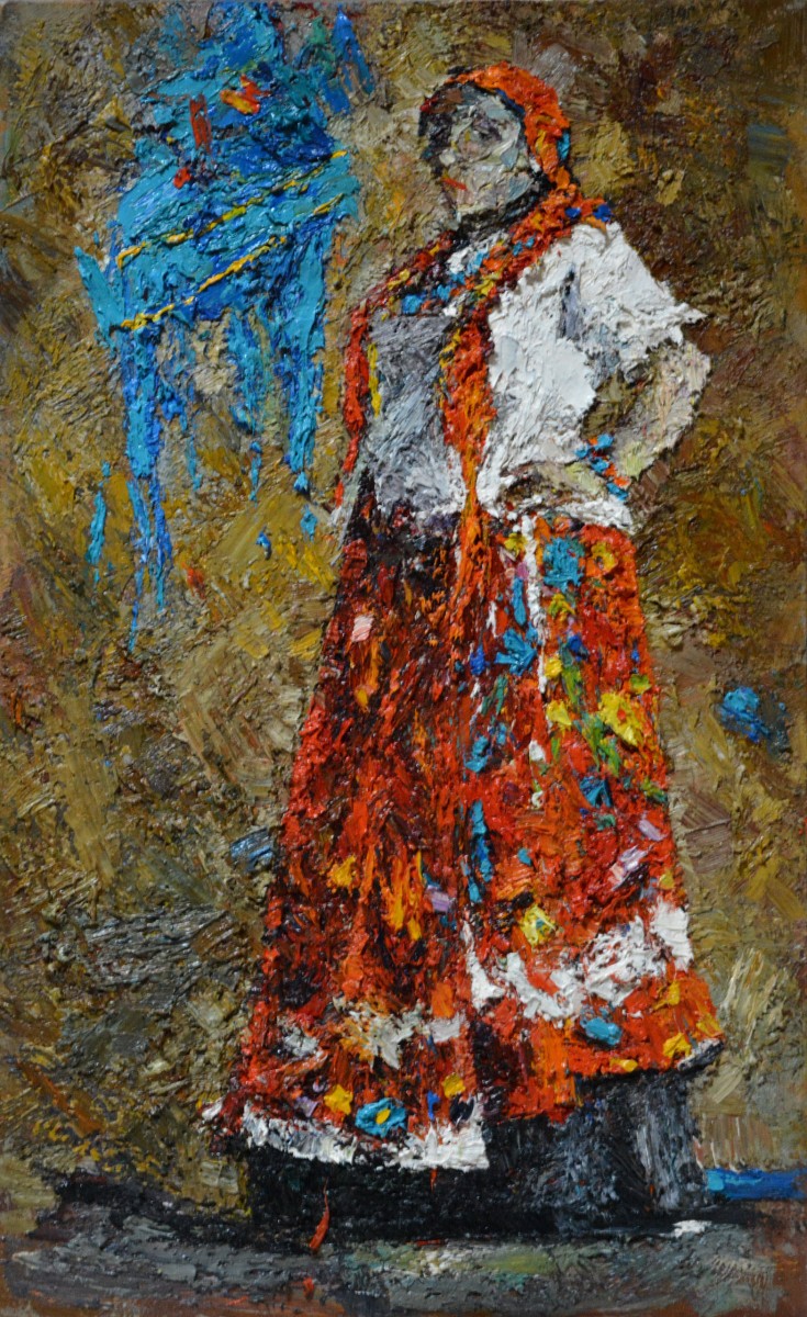 "Painting. Figure. Long term" by Doina Mîndrean, 840x520mm, oil on canvas