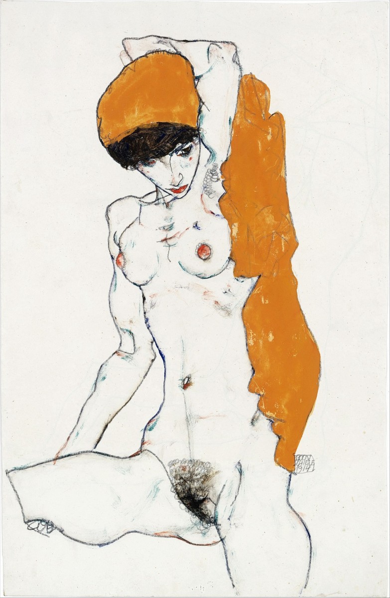 "Drawing. Nude" by Egon Schiele