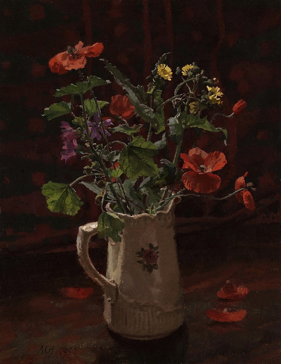 "Painting. Flowers" by Allan Gwynne-Jones