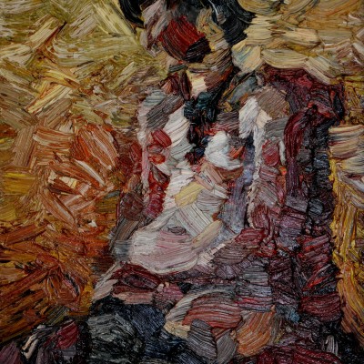 "Studiu. Nud" by Oxana Țip, 1999, 395x295mm, ulei pe pânză
