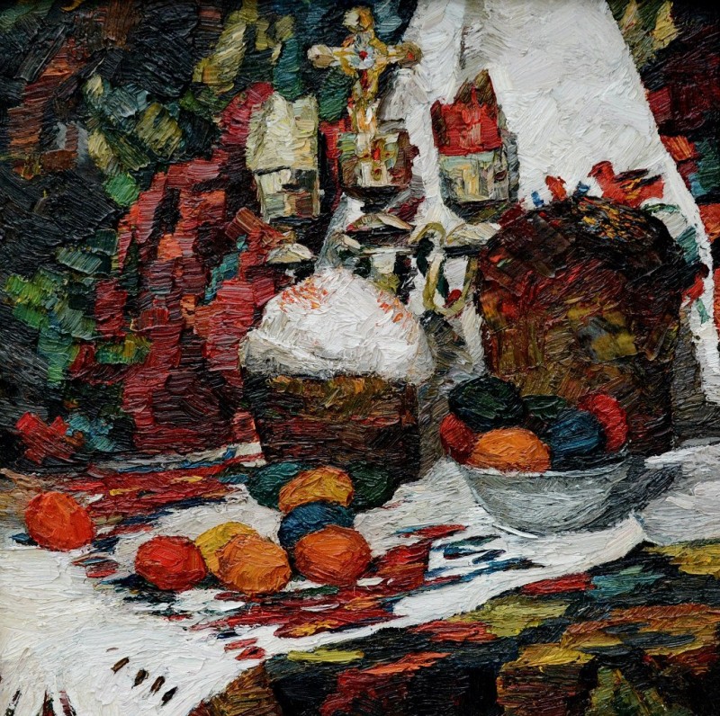 "Painting. Still life" by Oxana Țip, oil on canvas