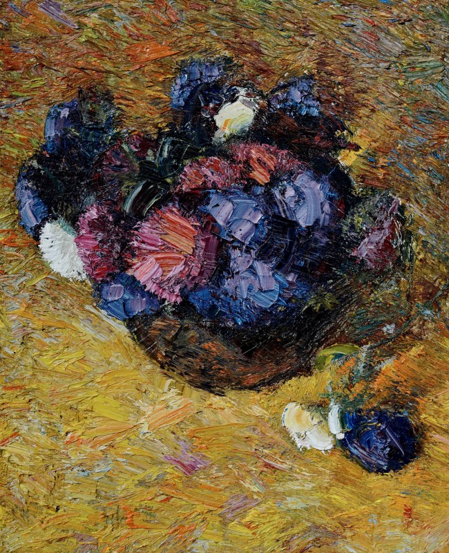 "Studiu flori" by Victor Teslaru, 2014, 500x400mm, oil on canvas