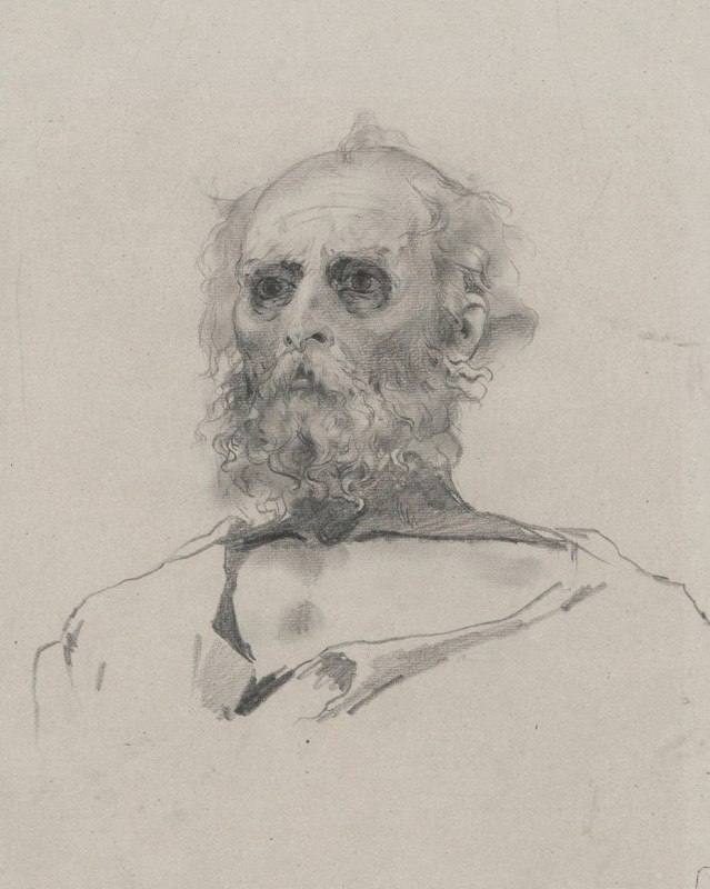 "Drawing. Portrait" by Andrei Petrovich Ryabushkin