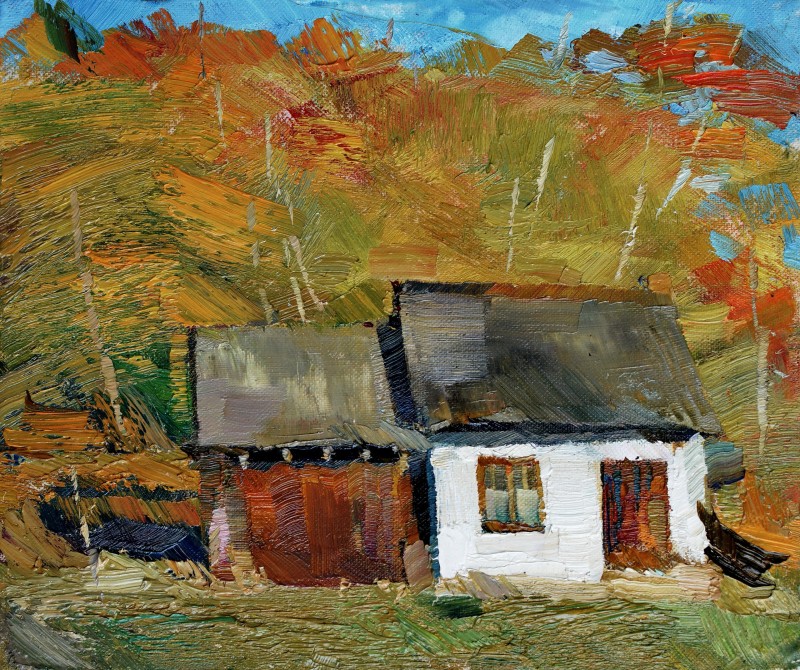 "Pictură. Pleinair. Pleinair România" by Alisa Bivol, ulei pe pânză