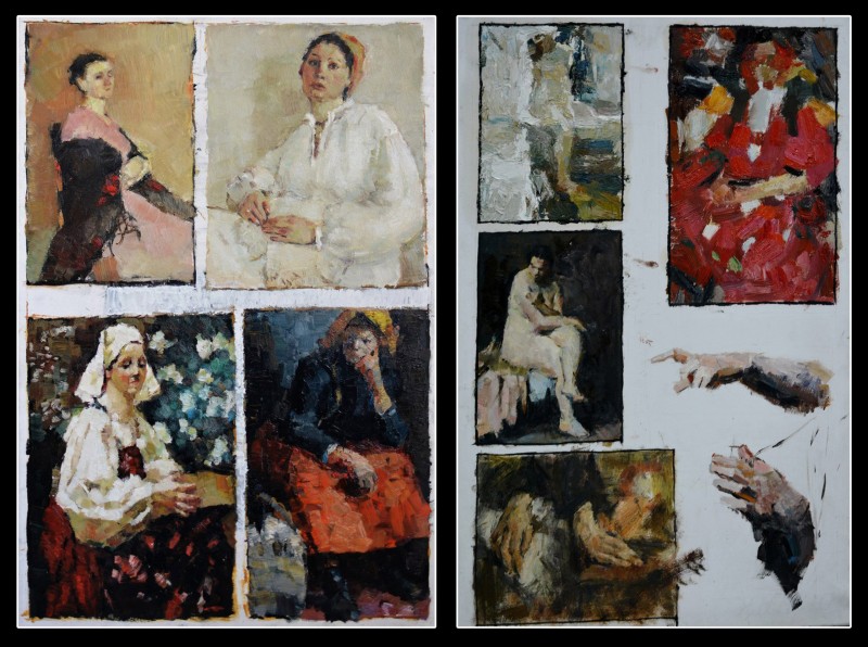 "Copy. Long term" by Ștefan Mocanu, 600x800mm, Oil on paper