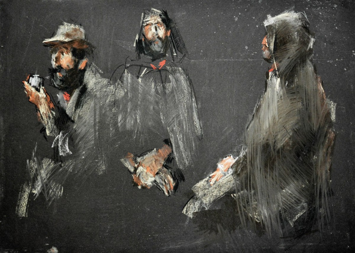 "Drawing. Pleinair. Figure" by Renata Afanasii