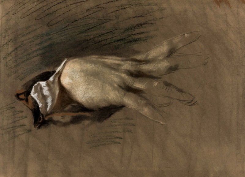 "Рисунок. Гипс, голова, руки и ноги" by Адолпх вон Мензел