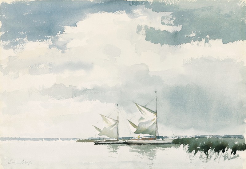 "Pictură. Peisaj maritim" by Edward Seago