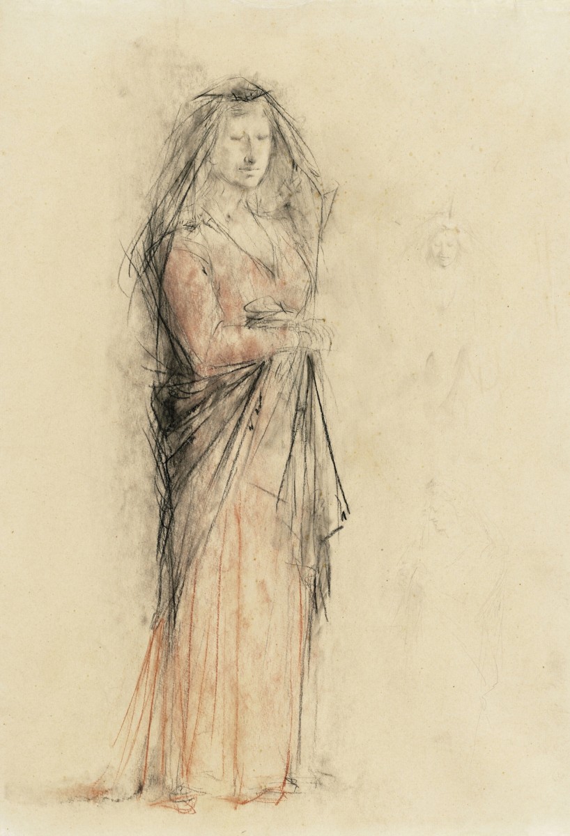 "Desen. Figură / semifigură" by Giacomo Manzù