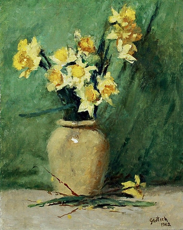 "Painting. Flowers" by Gustav F. Goetsch