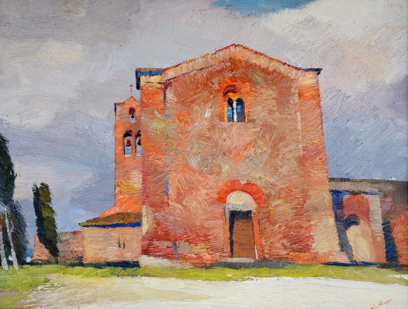 "Certaldo" by Anatol Ghimpu, 2001, 680x680mm, oil on canvas