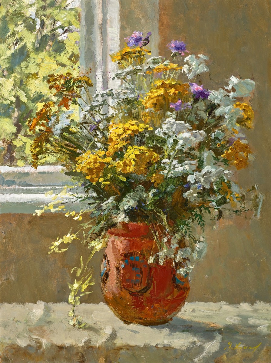 "Painting. Flowers" by Yakov Markovich Khaimov