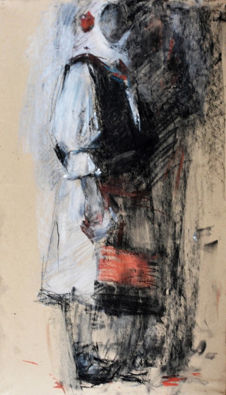 "Crochiu" by Cезар Cёбану, 2016, 500x300mm, пастель / бумага