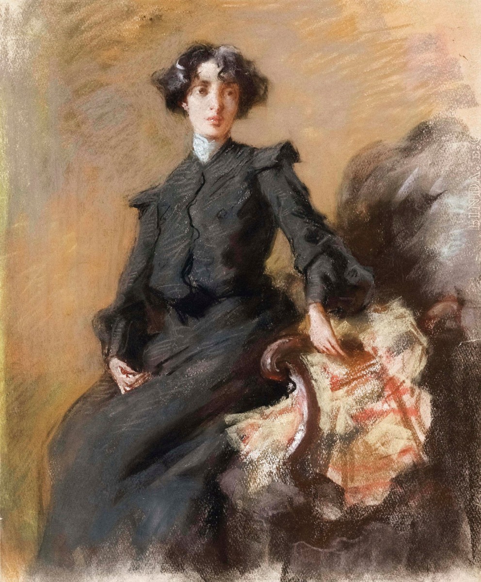 "Pictură. Figură / semifigură" by Giuseppe De Nittis