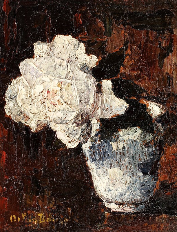 "Painting. Flowers" by Rudolf Schweitzer-Cumpăna