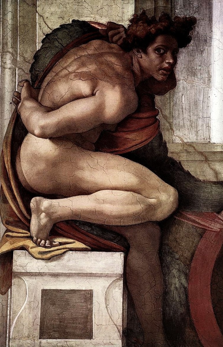"Pictură. Nud" by  Michelangelo