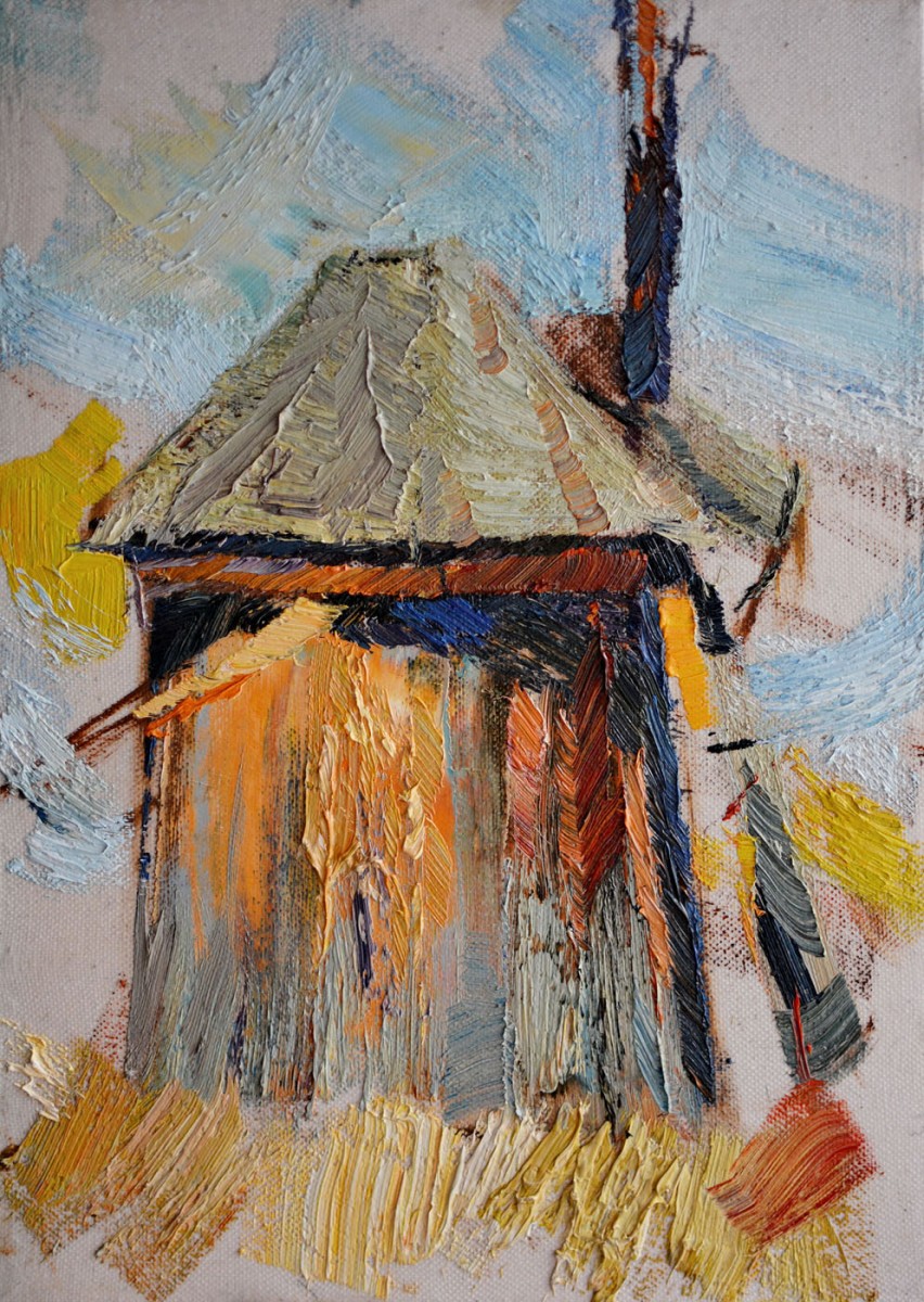 "Moară. Sibiu ASTRA" by Мэдэлина Cасиан, 2015, 350x250mm, масло / холст