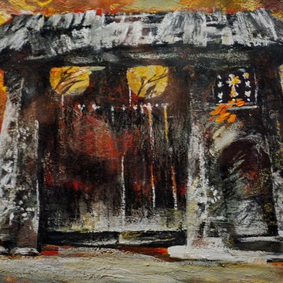 "Марамуреш. Врата" by Оксана Цип, 2004, 300x400mm, масло / холст