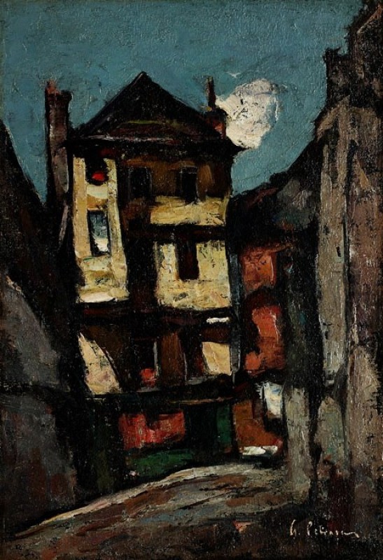 "Pictură. Pleinair" by Gheorghe Petrașcu, ulei pe tablă