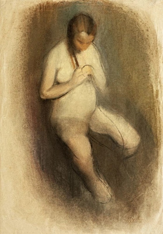 "Drawing. Nude" by Corneliu Baba