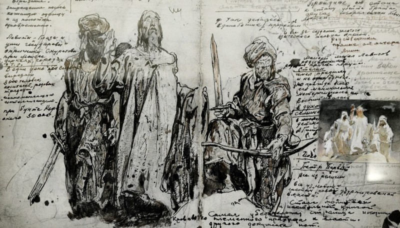 "Зарисовки / эскизы. Исторический мотив" by Леонид Григорасенcо